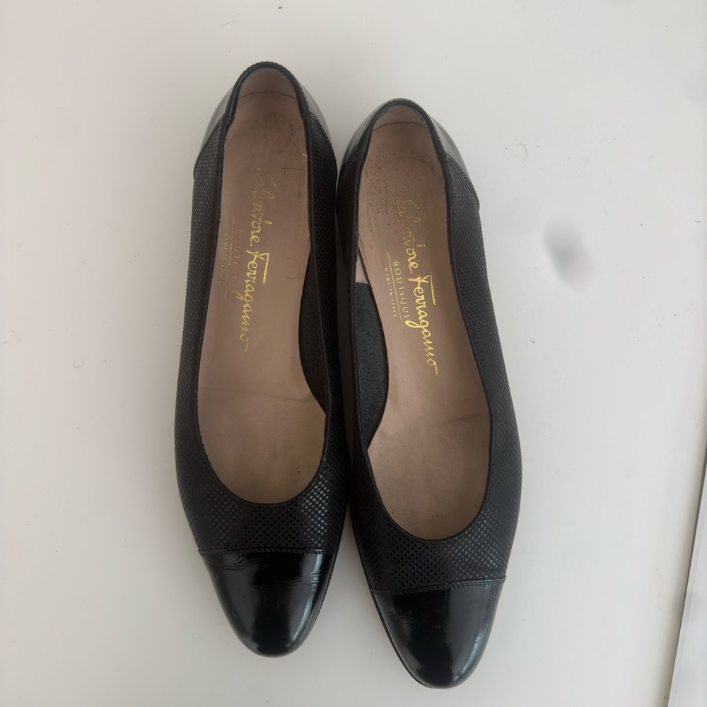 Salvatore Ferragamo Black vintage Flats